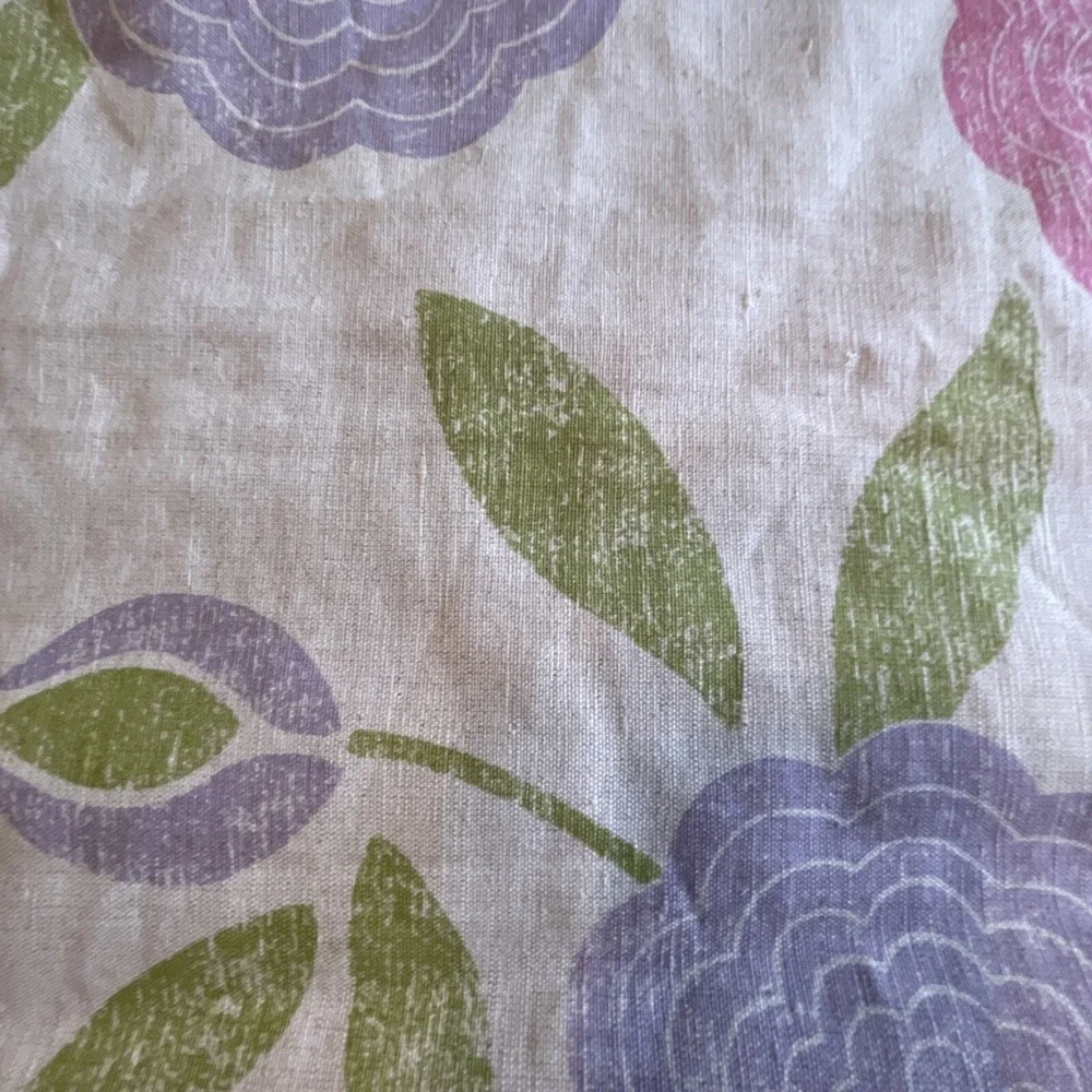 Osborne & Little Fabric Linen Blend‎ Floral Eranthe Over 1 Yard x 42